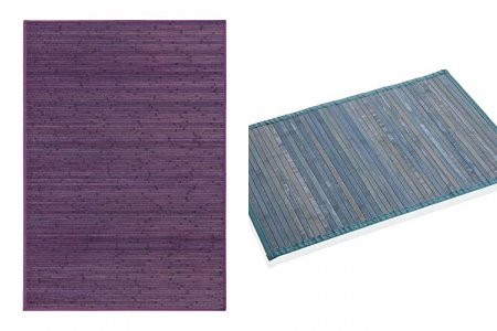Alfombra bambú azul