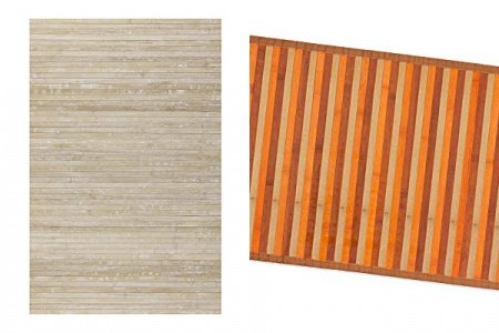 Alfombra bambú beige