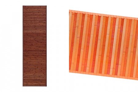 Alfombra bambú naranja