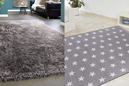 Alfombra comedor gris