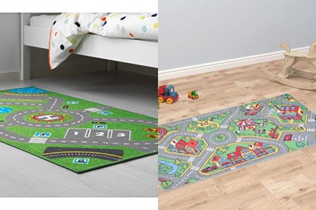 Alfombra infantil carretera ikea