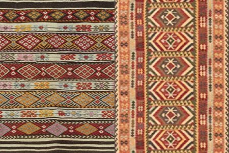 Alfombra kilim geométrica