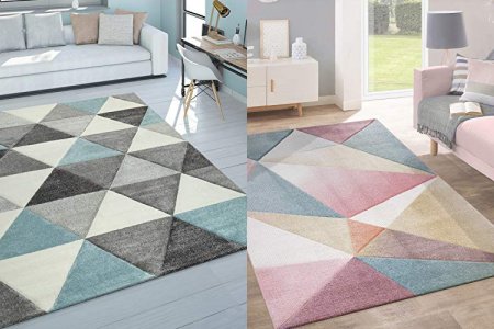 Alfombra pelo corto turquesa