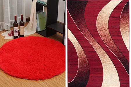 Alfombra roja dormitorio